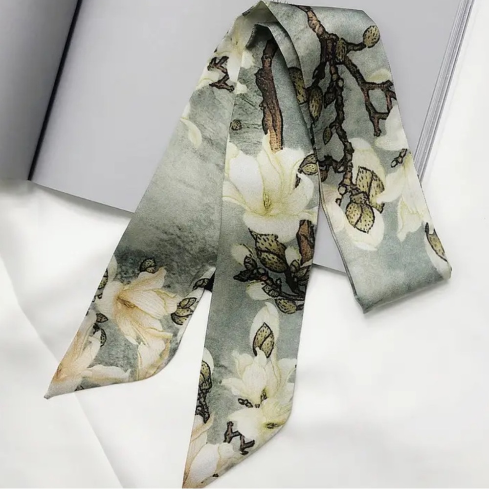 Two Van Gogh Oil Painting Thin Scarves / Hair Bands / Scarves - #954